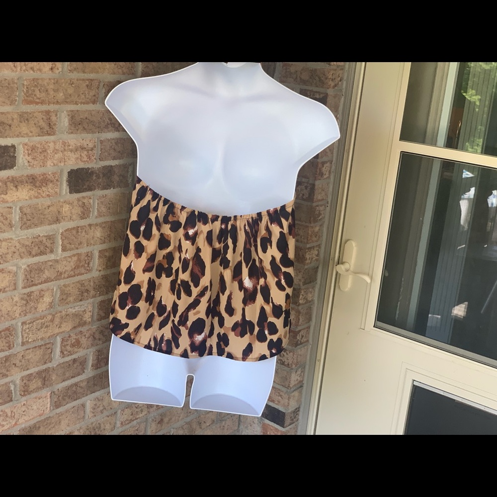 ❣️SALE 3/$25❣️ PLUS SZ Leopard Backless Sexy Halter NWT - Picture 10 of 12